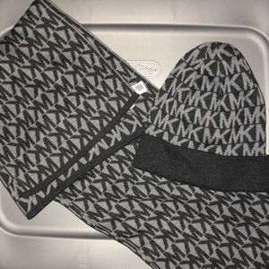 MICHAEL Michael Kors Monogram Hat & Scarf Set